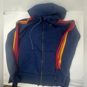 Aviator Nation navy blue hoody- size small